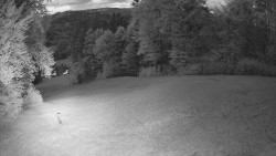 Prostřední část sjezdovky a snowpark