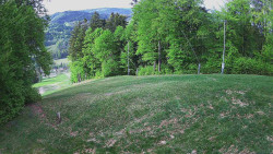Prostřední část sjezdovky a snowpark