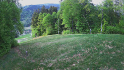 Prostřední část sjezdovky a snowpark