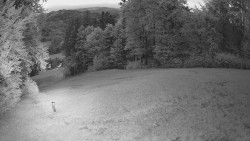 Prostřední část sjezdovky a snowpark