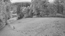Prostřední část sjezdovky a snowpark