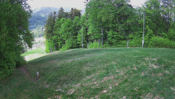 Prostřední část sjezdovky a snowpark