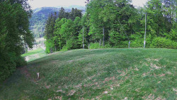 Prostřední část sjezdovky a snowpark