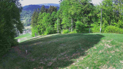 Prostřední část sjezdovky a snowpark