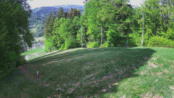 Prostřední část sjezdovky a snowpark