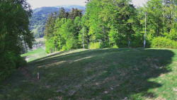 Prostřední část sjezdovky a snowpark