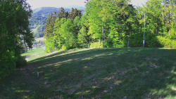 Prostřední část sjezdovky a snowpark