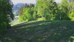 Prostřední část sjezdovky a snowpark