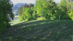 Prostřední část sjezdovky a snowpark