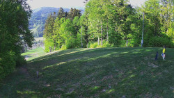 Prostřední část sjezdovky a snowpark