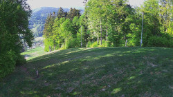 Prostřední část sjezdovky a snowpark