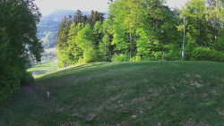 Prostřední část sjezdovky a snowpark
