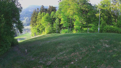 Prostřední část sjezdovky a snowpark