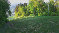 Prostřední část sjezdovky a snowpark