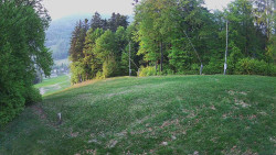 Prostřední část sjezdovky a snowpark