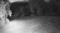 Prostřední část sjezdovky a snowpark