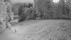 Prostřední část sjezdovky a snowpark