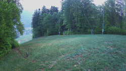 Prostřední část sjezdovky a snowpark
