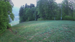 Prostřední část sjezdovky a snowpark