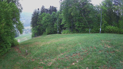 Prostřední část sjezdovky a snowpark