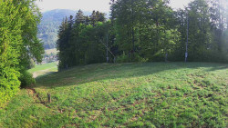 Prostřední část sjezdovky a snowpark