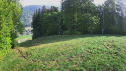 Prostřední část sjezdovky a snowpark