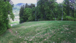 Prostřední část sjezdovky a snowpark