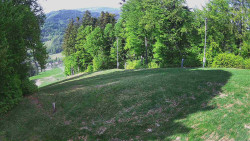 Prostřední část sjezdovky a snowpark