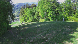 Prostřední část sjezdovky a snowpark