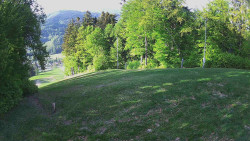 Prostřední část sjezdovky a snowpark
