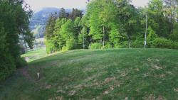 Prostřední část sjezdovky a snowpark