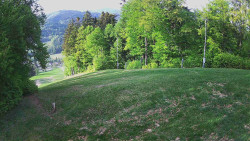 Prostřední část sjezdovky a snowpark
