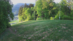 Prostřední část sjezdovky a snowpark