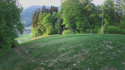 Prostřední část sjezdovky a snowpark