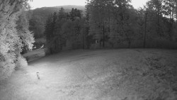 Prostřední část sjezdovky a snowpark