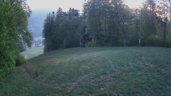 Prostřední část sjezdovky a snowpark