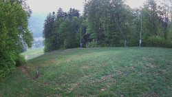 Prostřední část sjezdovky a snowpark