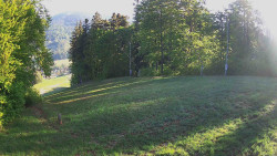Prostřední část sjezdovky a snowpark