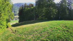 Prostřední část sjezdovky a snowpark