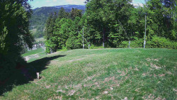Prostřední část sjezdovky a snowpark