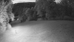 Prostřední část sjezdovky a snowpark