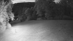 Prostřední část sjezdovky a snowpark