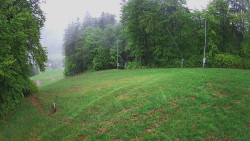 Prostřední část sjezdovky a snowpark