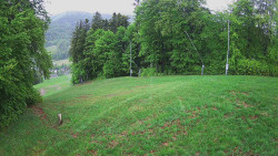 Prostřední část sjezdovky a snowpark