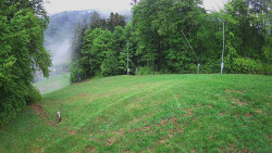 Prostřední část sjezdovky a snowpark