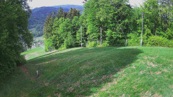 Prostřední část sjezdovky a snowpark