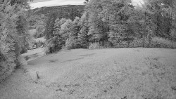 Prostřední část sjezdovky a snowpark