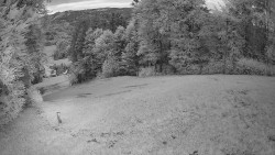 Prostřední část sjezdovky a snowpark