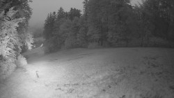 Prostřední část sjezdovky a snowpark