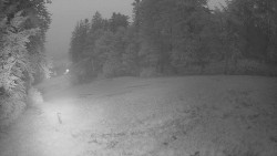 Prostřední část sjezdovky a snowpark